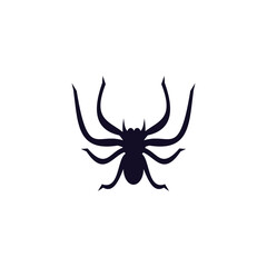 spider icon flat design logo
