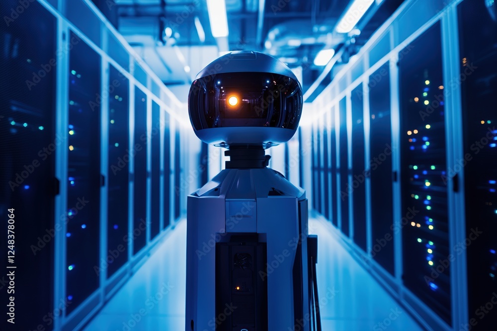 Poster autonomous robot navigates modern data center efficiently at night