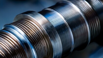 An extreme close-up of a sharp CNC-machined metal part, highlighting its smooth finish and precise craftsmanship.