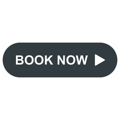 Book Now Button with Icon - Isolated on White Background
