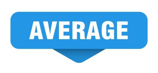 average sticker. average sign on transparent background