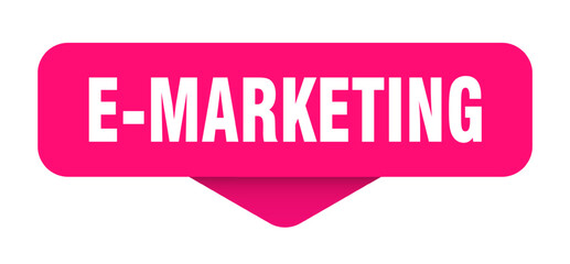 e-marketing sticker. e-marketing sign on transparent background
