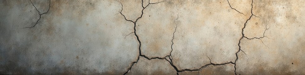 Obraz premium Cracked cement wall, showing age & weathering, wall, grunge, building