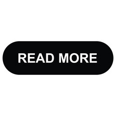 Black Read Button with Icon - Isolated on White Background