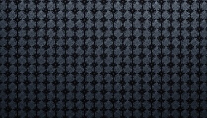 Intricate Gray and Black Floral Pattern Design for Textile Background