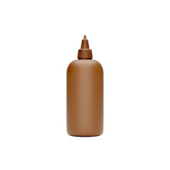 A Brown Squeeze Bottle With A Pointed Cap Ideal For Dispensing Chocolate Sauce 3d Illustration