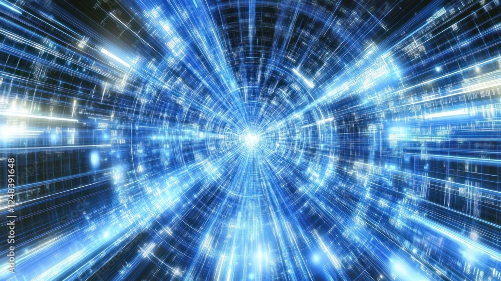 Poster Abstract Digital Data Stream Tunnel Visualization