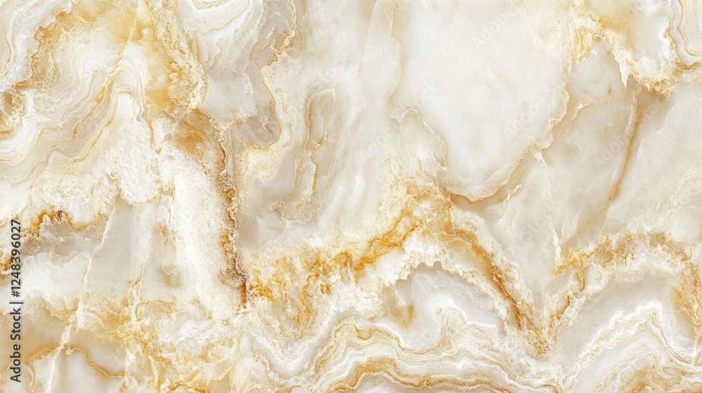 Poster abstract marble texture with fluid, swirling patterns in soft neutral tones, creating a refined and 