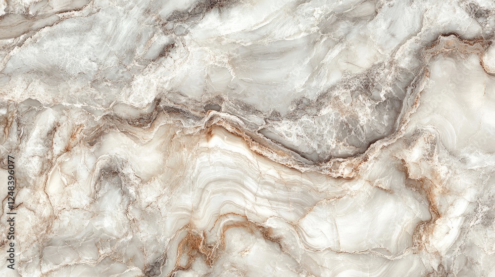 Poster abstract marble texture with fluid, swirling patterns in soft neutral tones, creating a refined and 