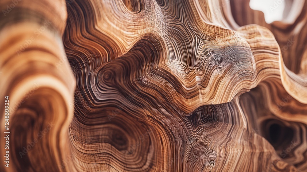 Poster abstract wood grain swirling patterns texture