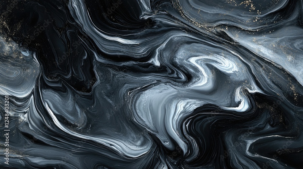 Aufkleber soft neutral marble texture with fluid swirls, ideal for creating sophisticated, elegant backgrounds