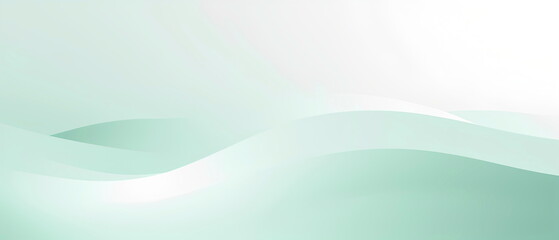 A smooth abstract design with flowing curves in a soothing green gradient