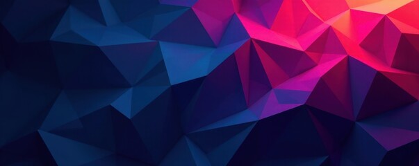 Obraz premium Interlocking polygons, deep shadows, chaotic pattern, deep, digital