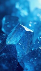 Intricate blue ice crystal grid, polygonal facets , luxury, abstract pattern, abstract