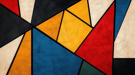 Abstract Colorful Geometric Shapes Art Background Design Texture