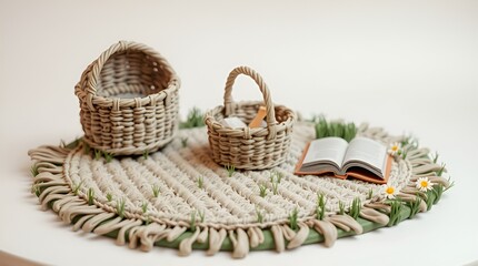 Basket with a book and a basket with a book and a basket with a book and a basket with a book and a basket with a book and a basket with a book and a basket with a book and a basket with a book and 