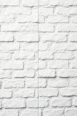 Distressed white brick wall; uneven mortar lines , old, brick, rustic