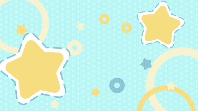 ループするかわいい星の背景素材