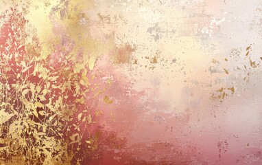 Modern artistic gradient blending soft gold and muted rose pink into a minimalist abstract background for Easter