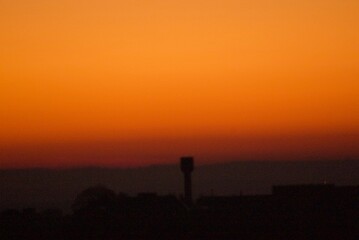 Fototapeta premium sunset in the city