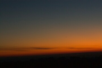 sunset in the mountains