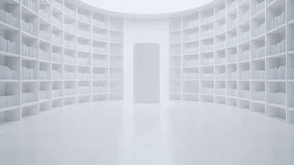 Quantum library where books rewrite themselves based on readers’ thoughts.
