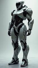 Sleek Futuristic Industrial Robot Design