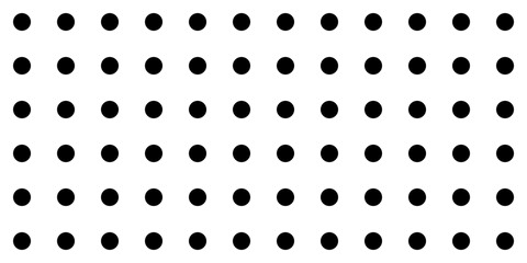 Dot grid pattern vector illustration. Simple black white point background with small polka dots. Abstract futuristic dotted mesh. Repeat noise tiny polka. Geometric minimal digital design