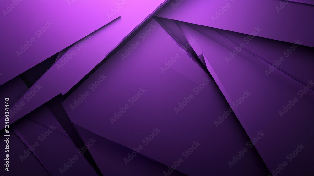 Poster purple three dimensional geometric abstract background with round curvy shape 3d render illustration