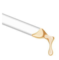 Dripping Serum Liquid Illustration Isolated on White Background