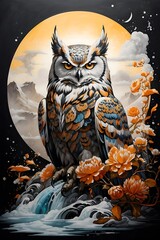 owl in the night