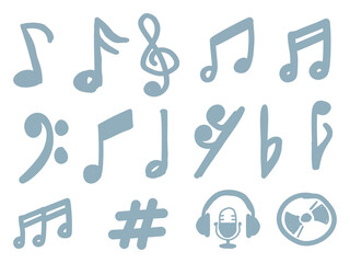 A collection of musical notes, symbolizing the beauty and flow of music. The notes gracefully dance across the staff, representing harmony and rhythm that connect the melody to the soul.