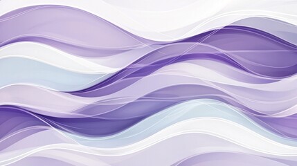 Fototapeta premium Abstract Lavender Waves: A Serene Digital Artwork