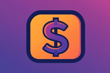 Modern rounded square dollar sign icon