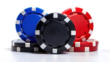 Black, red, and blue chips: A high-stakes poker game's perilous gamble.