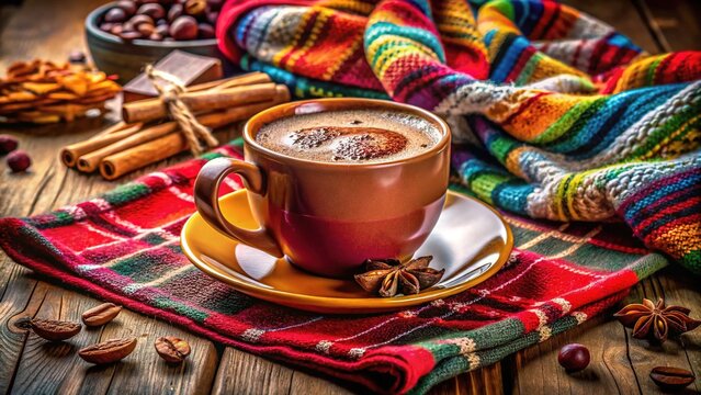 Cozy Sunday Indulgence: Warm and Inviting Mocha Coffee or Hot Chocolate