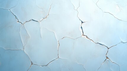 Cracked surface showing a light blue texture and intricate patterns in a dry environment