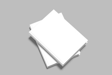 Cover Book blank mockup 3d with shadow