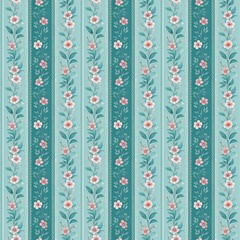 seamless pattern with flowers for textile design and digital papers