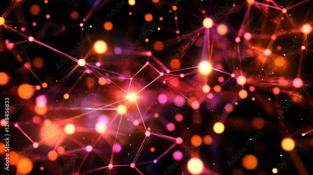 Poster Abstract Network of Glowing Points and Lines