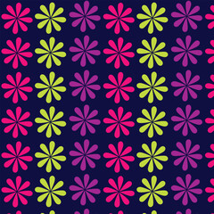 Fototapeta premium vector seamless pattern with flowers design