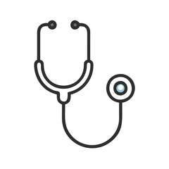 Stethoscope Icon illustration on white background