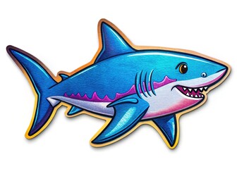 Obraz premium Shark Animal Fish Sea Life Felt Stickers