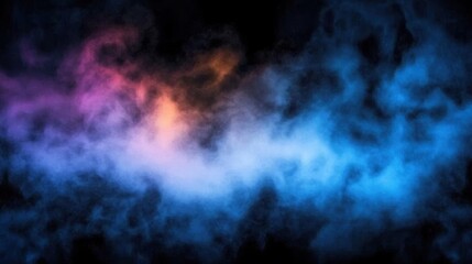 Smoke on a black background