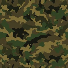 Fototapeta premium Unseen Harmony: Camouflage Designs Woven into Textured Masterpieces