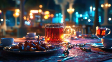 Arabian Nights Tea And Dates Festive Setting