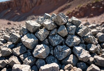 Rare geological sample revealing vibrant mineral composition of lithium and strategic rare earth metal deposits