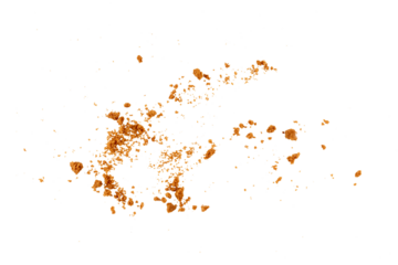 a cookie crumbs flying, pile of cake, cookies flying,  isolated on a transparent background