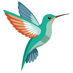 hummingbird and flower