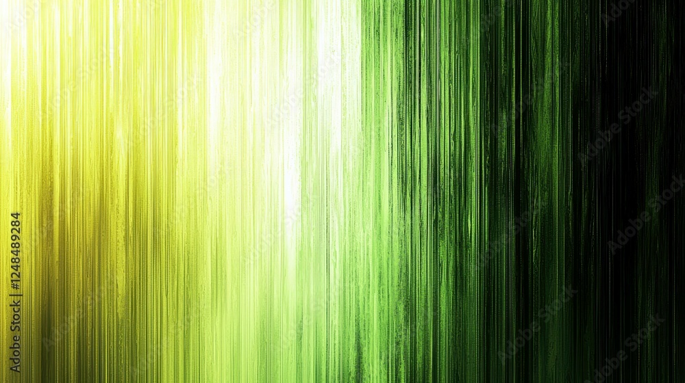 Poster abstract green and yellow vertical stripes background texture: modern digital art, vibrant color gra